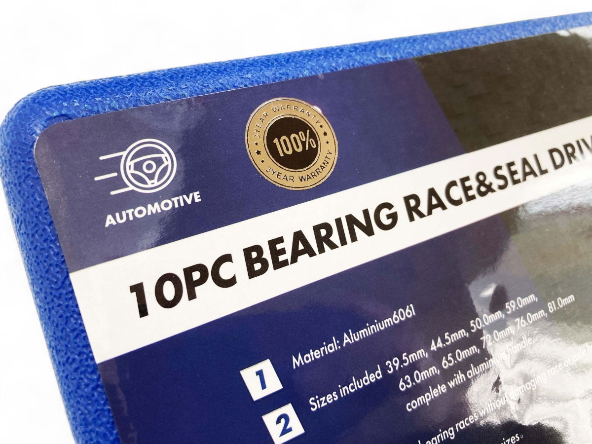 BEARING RACE AND SEAL DRIVER SET 10pc ALUMINIUM WITH HANDLE - TOOLZONE KDPAU066