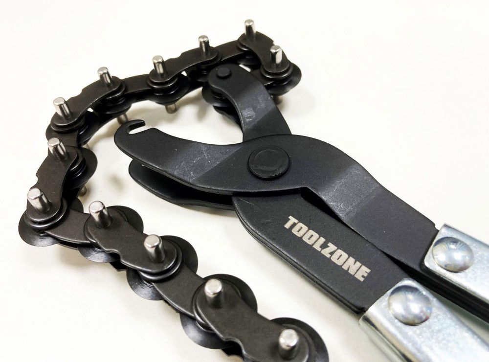 CHAIN EXHAUST PIPE CUTTER 3/4 TO 1 3/4 ADJUSTABLE TORQUE - TOOLZONE KDPAU079