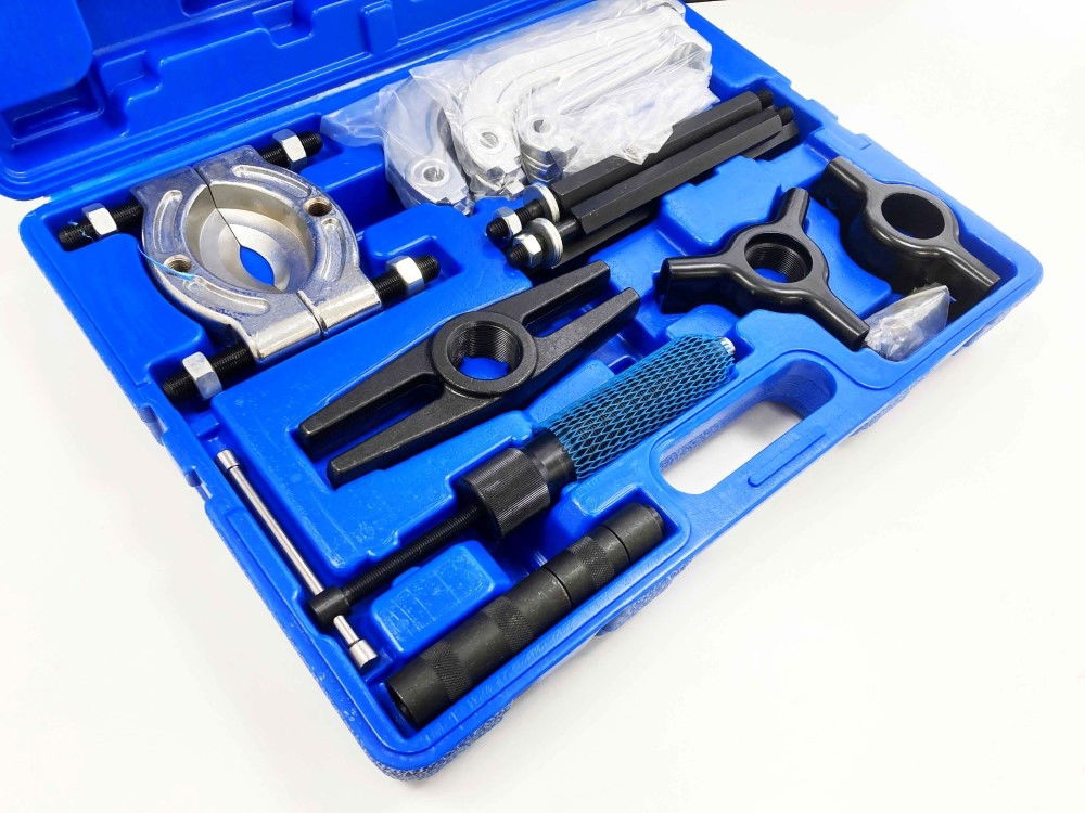 HYDRAULIC GEAR PULLER SET 10ton 9 LEGS 100mm 150mm 200mm - TOOLZONE KDPAU274