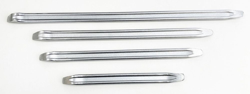 TYRE LEVER SET 4pc 12 16 18 24 WITH TETRON POUCH - TOOLZONE KDPAU373