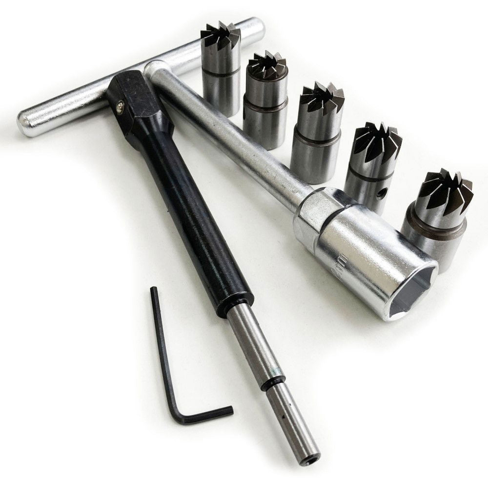 DIESEL INJECTOR CUTTER SET 7pc WITH REAMERS AND EXTENSION - TOOLZONE KDPAU378
