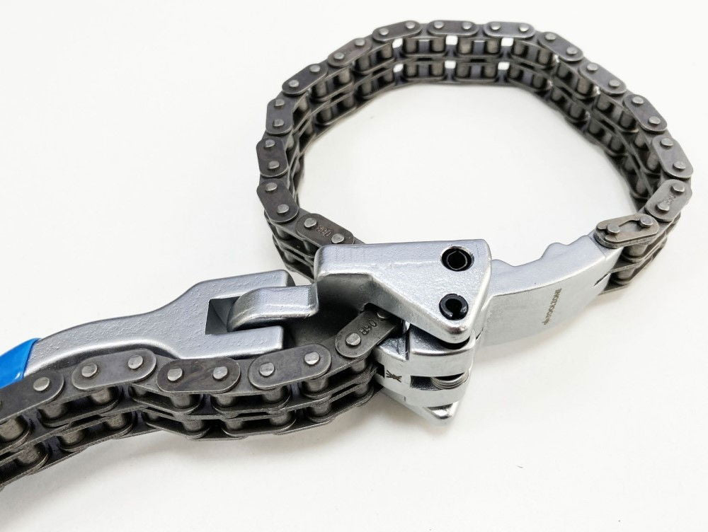 OIL FILTER CHAIN WRENCH 60-195mm WITH SWIVEL HANDLE - TOOLZONE KDPAU384