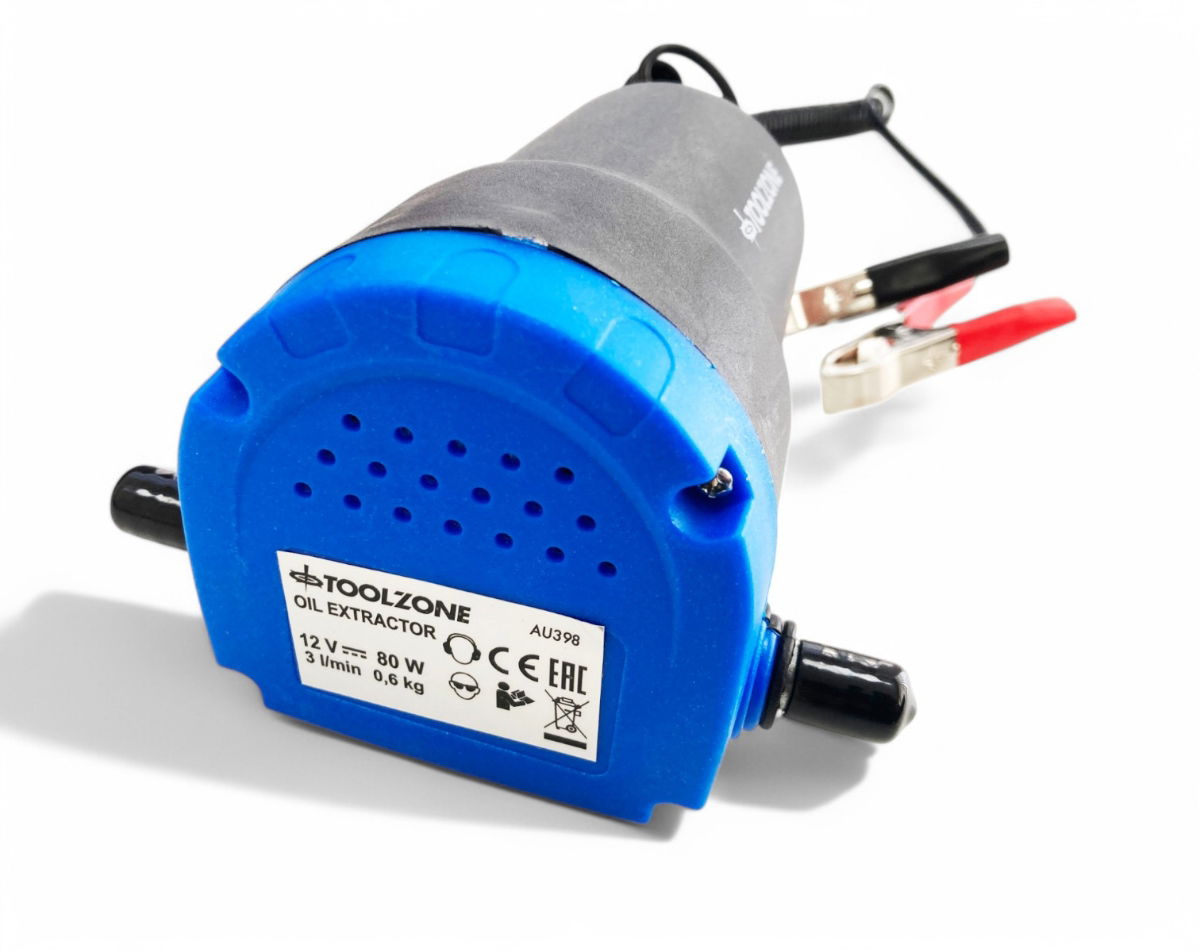 OIL EXTRACTOR PUMP 12 volt WITH ACCESSORIES - TOOLZONE KDPAU398