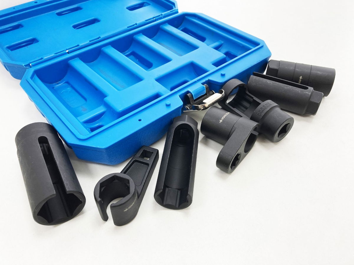 OXYGEN SENSOR AND OIL SENDER UNIT SOCKET SET 7pc - TOOLZONE KDPAU399