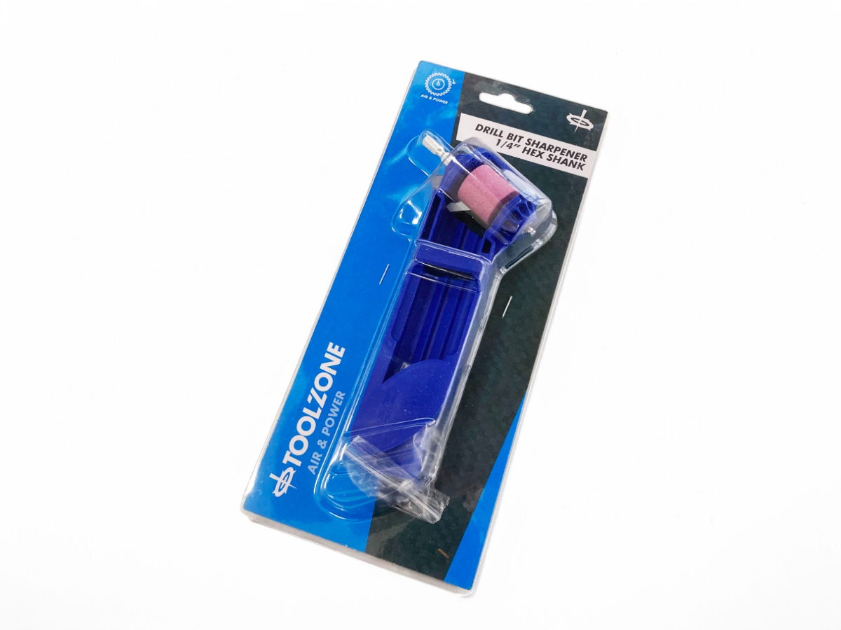 DRILL BIT SHARPENER 1/4 SHANK FOR 2.0-12.5mm 100 GRIT - TOOLZONE KDPDR042