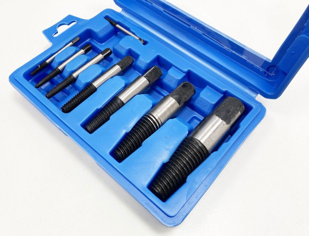 STUD AND SCREW EXTRACTOR SET HSS 8PC 3-26mm - TOOLZONE KDPDR064