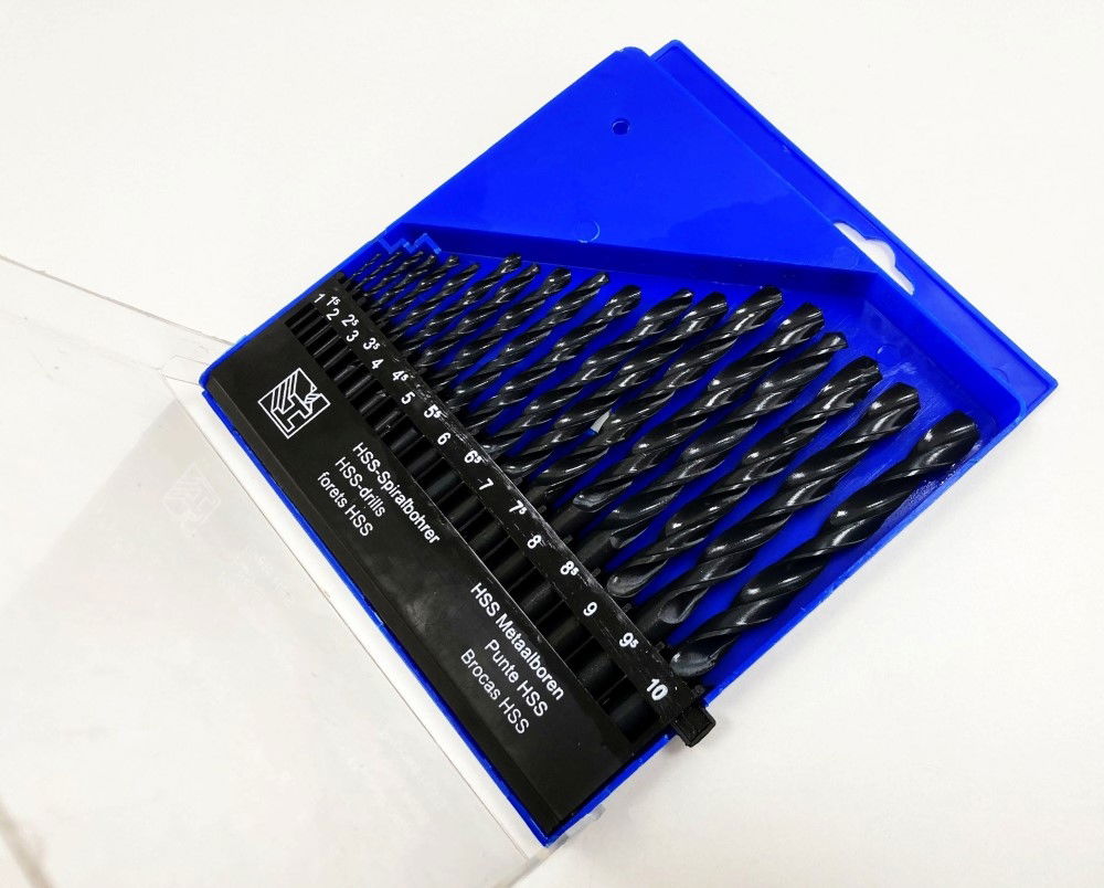 DRILL BIT SET HSS JOBBER 19PC 1-10mm - TOOLZONE KDPDR085