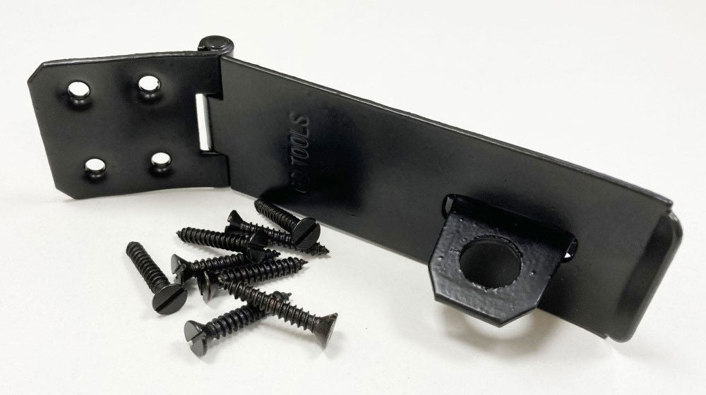HASP AND STAPLE HEAVY DUTY 4 100x38mm WITH 8 SCREWS - TOOLZONE KDPLK083