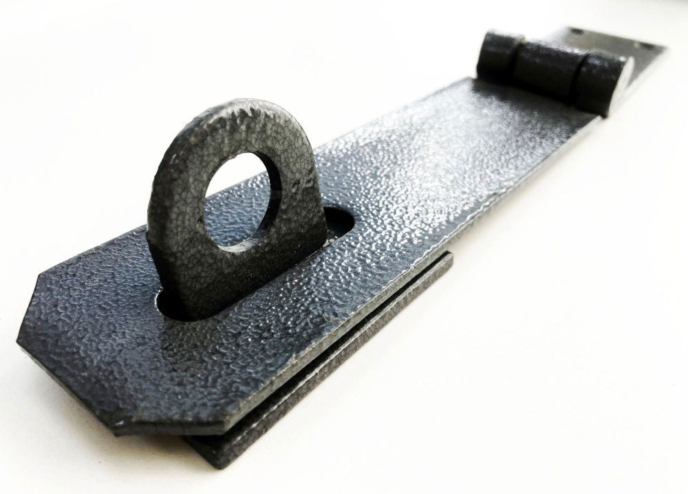 HASP AND STAPLE CAST IRON 7 x 2 WITH FIXINGS - TOOLZONE KDPLK086