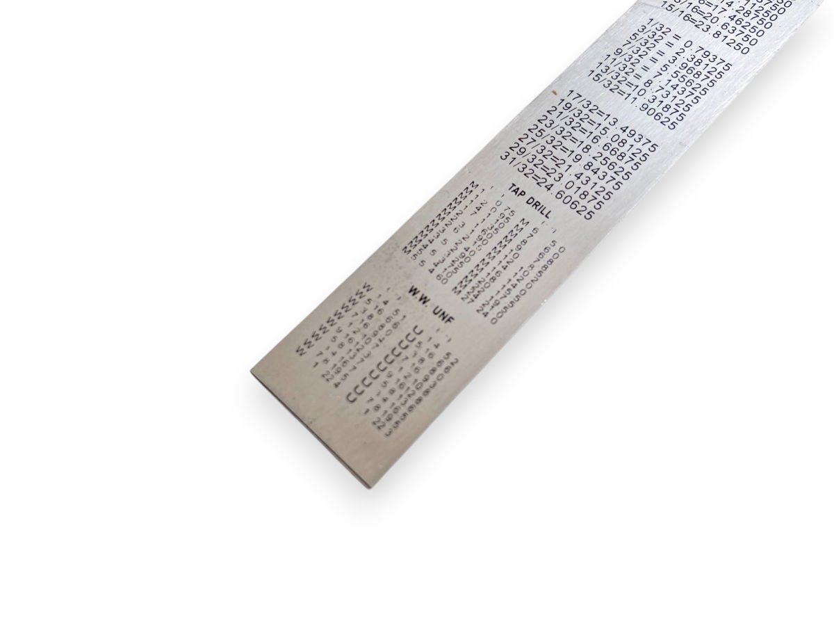 STAINLESS STEEL RULER 6 1mm THICKNESS METRIC AND IMPERIAL - TOOLZONE KDPMS099