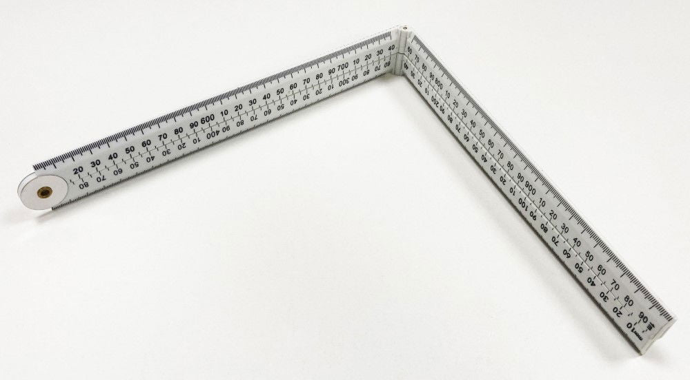 FOLDING PLASTIC RULE 1m METRIC AND IMPERIAL - TOOLZONE KDPMS165