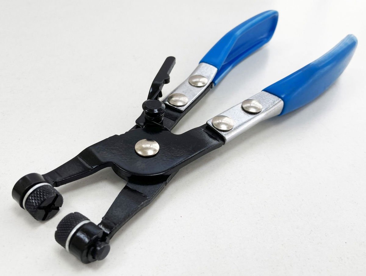 SWIVEL JAW HOSE CLIP CLAMP PLIER RATCHET OPERATION LOCK FACILITY - TOOLZONE KDPPL127