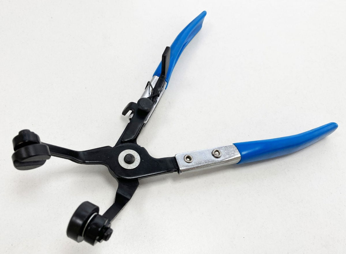 ANGLED HOSE CLIP CLAMP PLIER SWIVEL JAWS - TOOLZONE KDPPL128