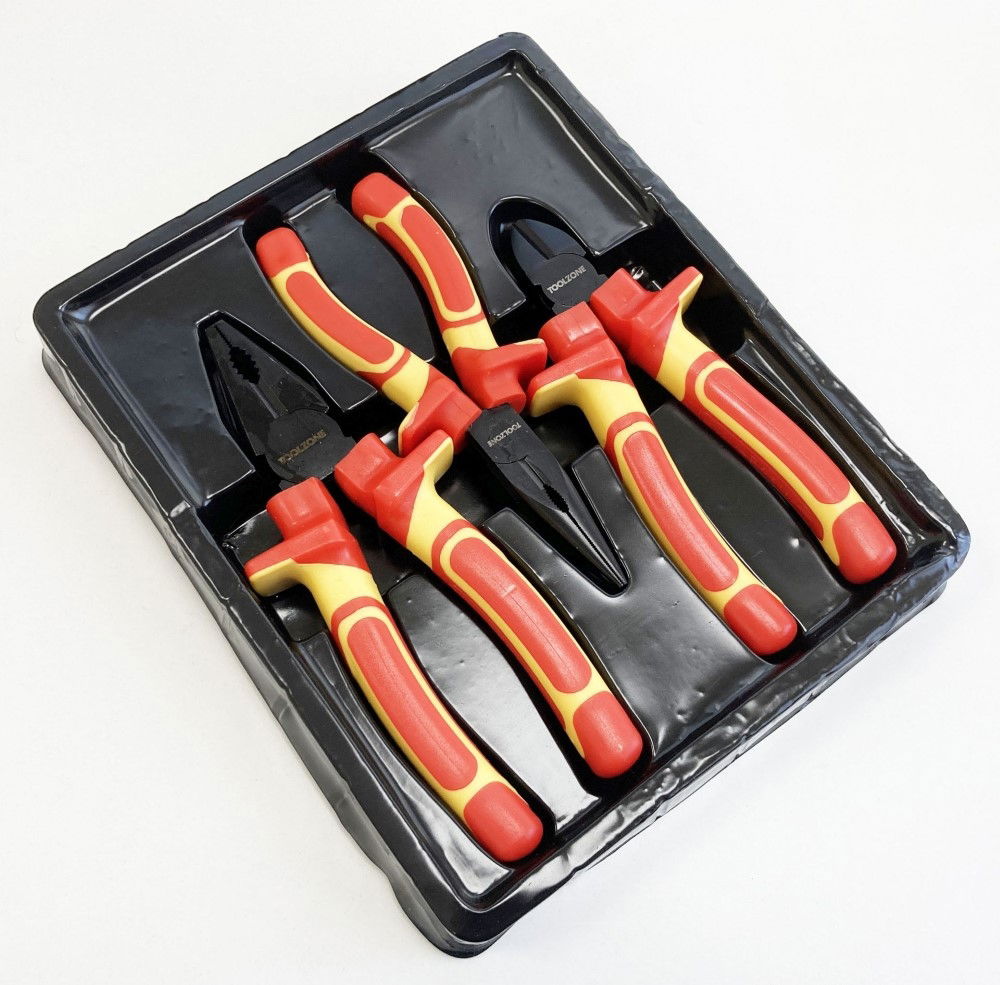 VDE PLIER SET 3PC EN60900:2012 CRV INDUCTION HARDENED - TOOLZONE KDPPL144