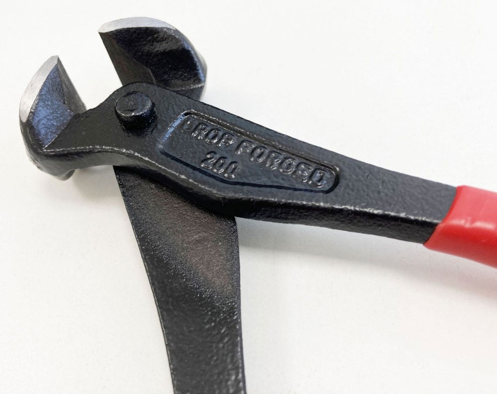 END CUT PLIERS 8 RED PVC DIPPED HANDLES - TOOLZONE KDPPL224