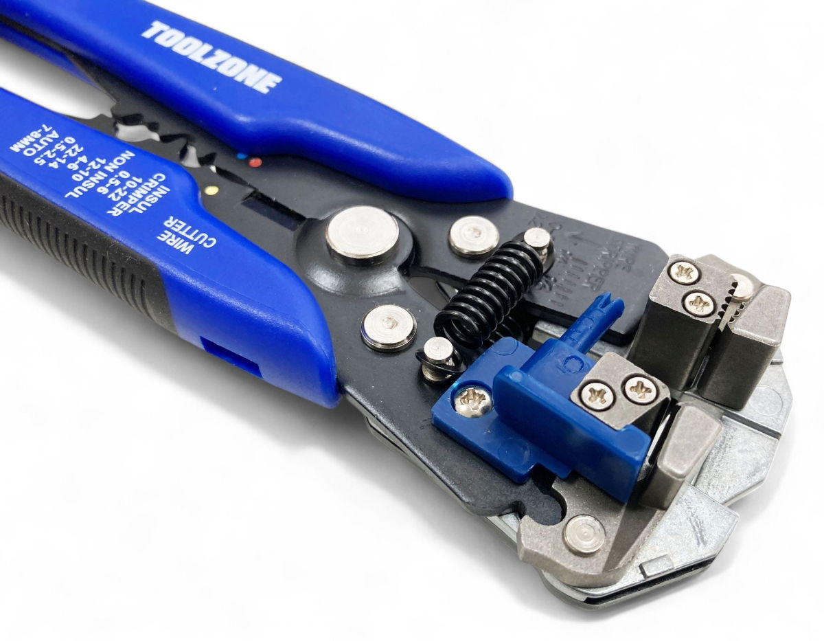 AUTO STRIPPER AND CRIMPER 10-24 awg 0.13-6.0mm² BLUE - TOOLZONE KDPPL256
