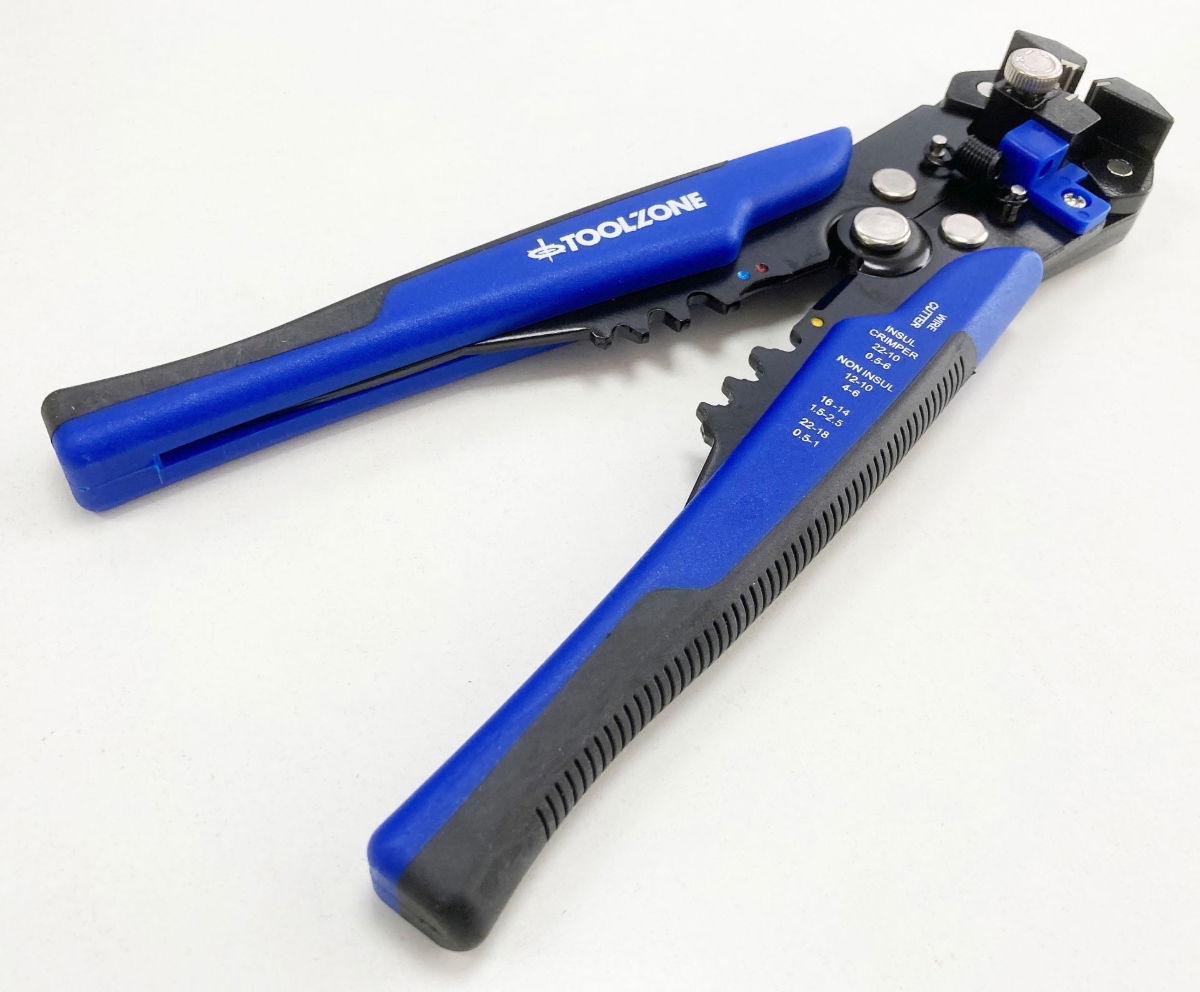 AUTO WIRE STRIPPER AND CRIMPERS 10-24 awg 0.2-6.0mm² - TOOLZONE KDPPL298