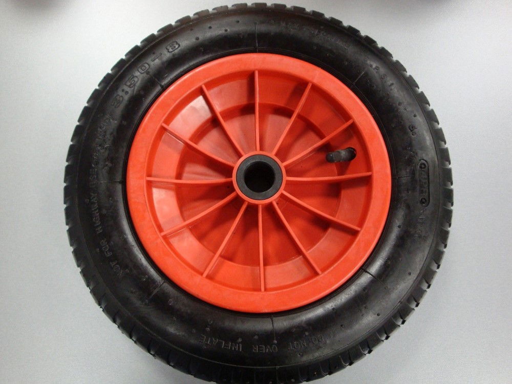 WHEELBARROW WHEEL 350x85mm 4PLY 25mm BORE 3.50-8 - TOOLZONE KDPRM026