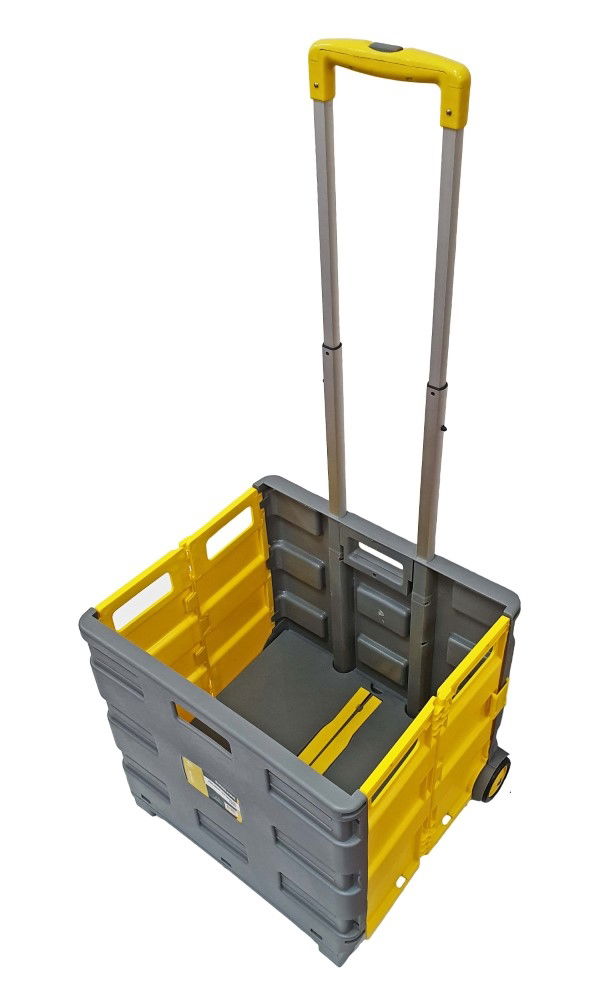 SHOPPING CART EXTRA LARGE YELLOW AND GREY PLASTIC - TOOLZONE KDPRM030