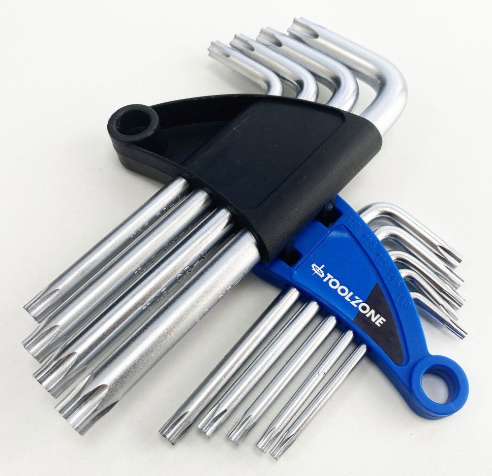 SHORT STAR KEY SET 9PC T10-T50 - TOOLZONE KDPSD073