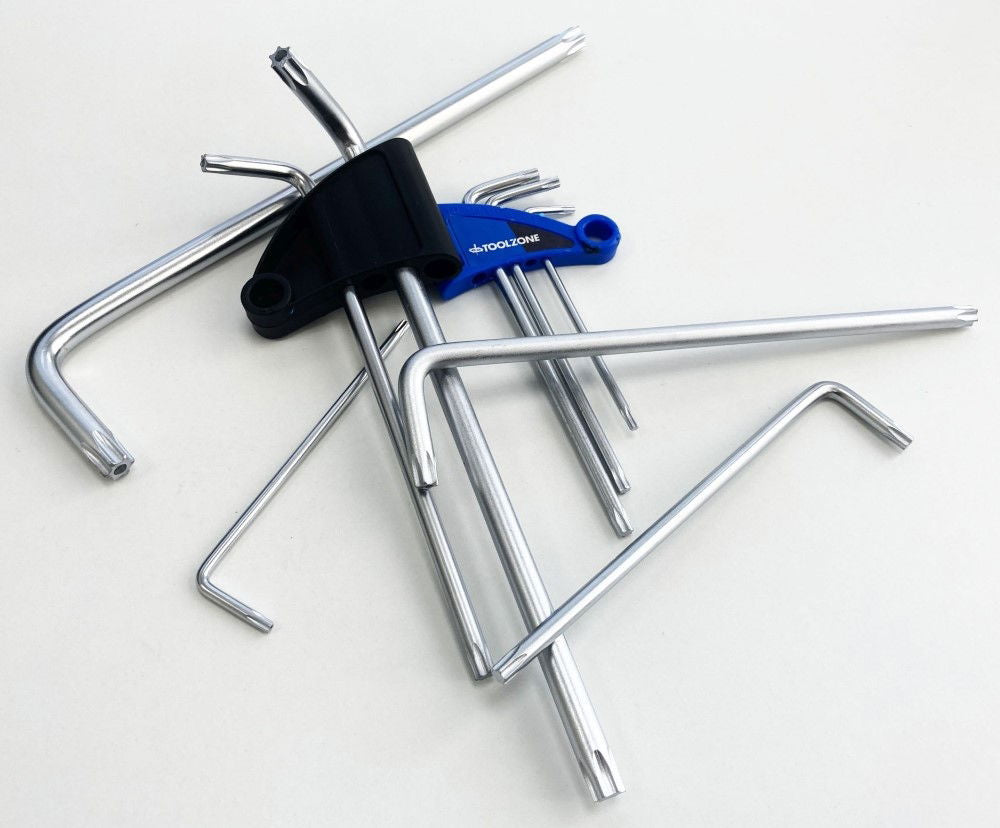 EXTRA-LONG TAMPERPROOF STAR KEY SET 9PC T10-T50 - TOOLZONE KDPSD076