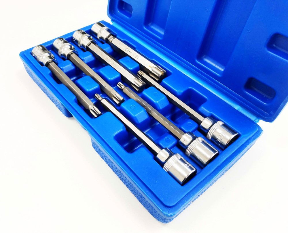 STAR BIT SET 7PC 3/8 DRIVE 110mm T25-T60 - TOOLZONE KDPSD081