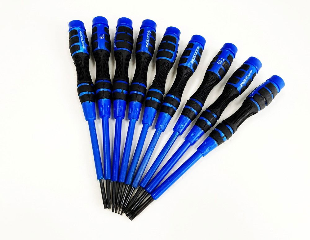 PRECISION STAR SCREWDRIVER SET 9PC T4-T20 SOFT GRIP - TOOLZONE KDPSD084