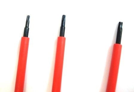 PRECISION VDE TAMPER STAR SCREWDRIVER SET 6PC T5-T10 - TOOLZONE KDPSD274