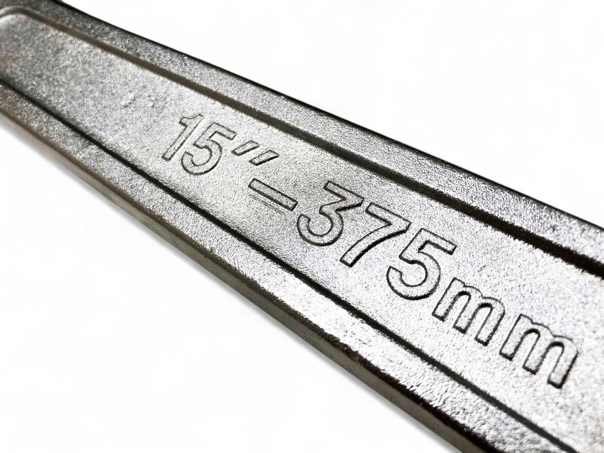 ADJUSTABLE SPANNER 15 MAX JAW 45mm DROP FORGED CHROME PLATED - TOOLZONE KDPSP046