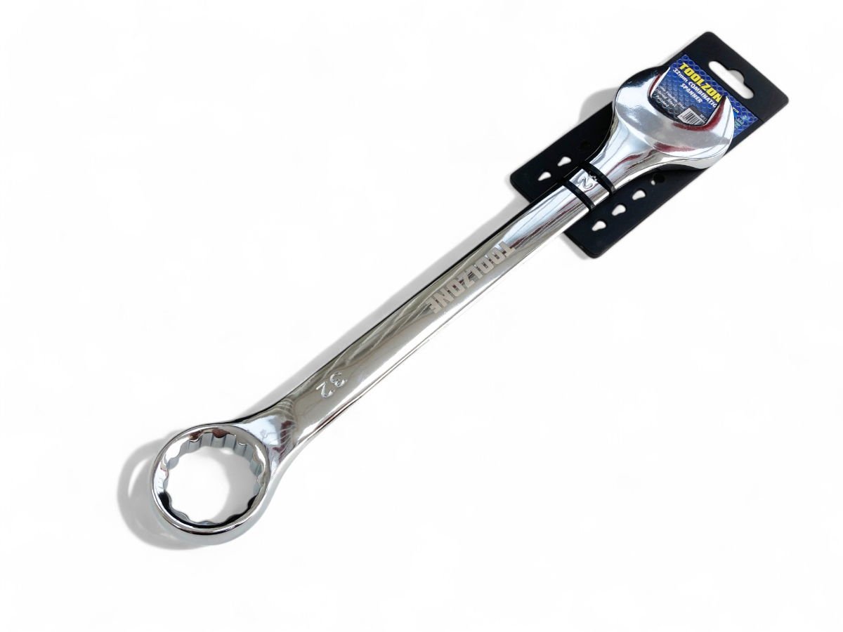 COMBINATION SPANNER 32mm POLISHED CHROME VANADIUM - TOOLZONE KDPSP120