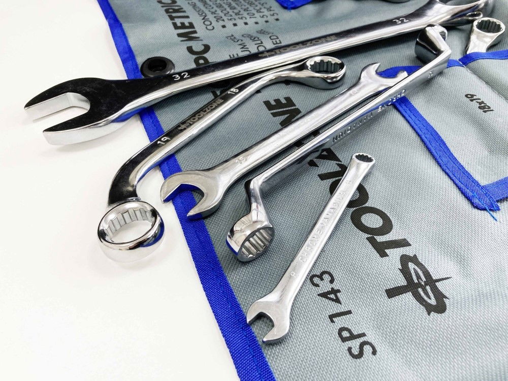 SPANNER SET 50pc CHROME VANADIUM POLISHED FINISH METRIC - TOOLZONE KDPSP143