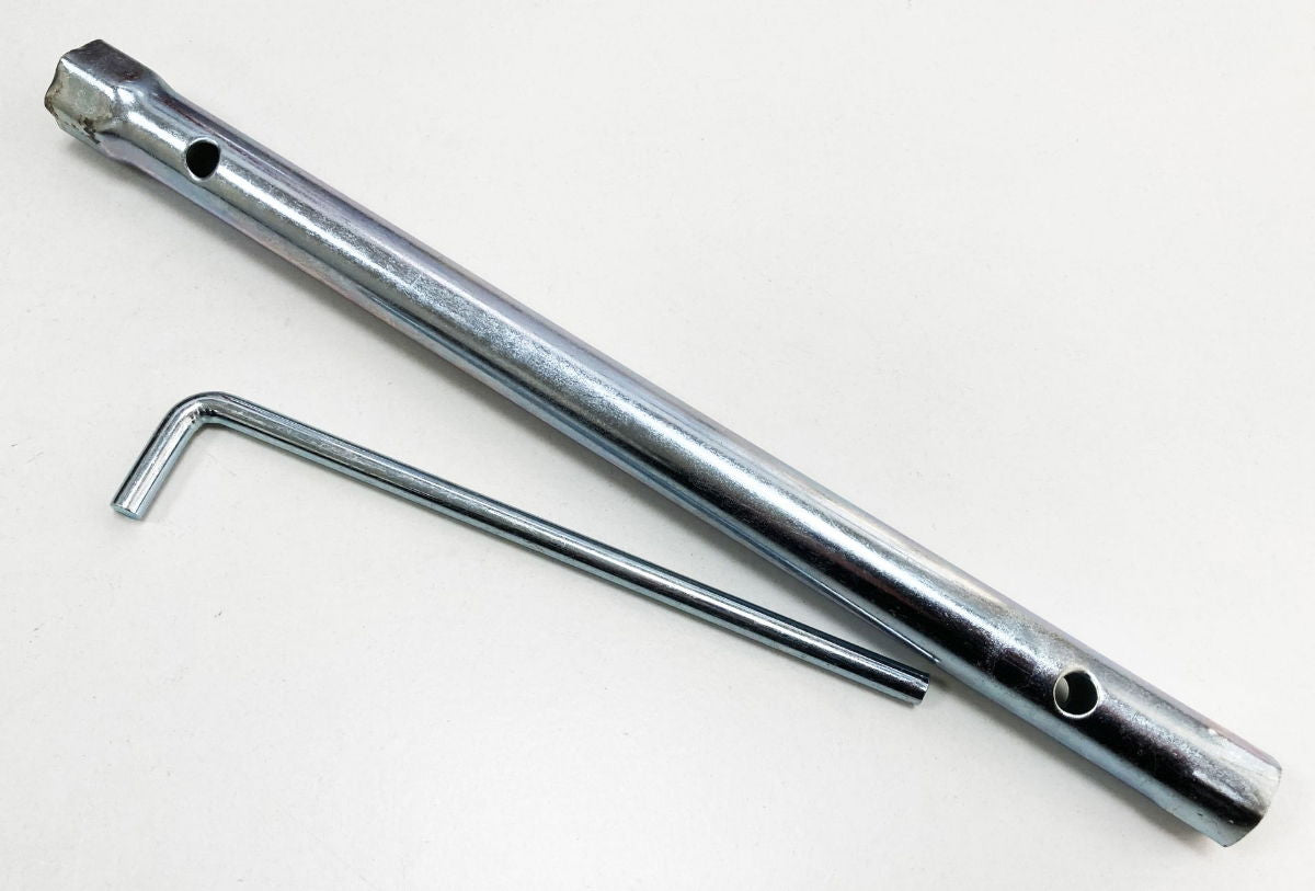 SPARK PLUG SPANNER 16 x 18mm 300mm INTEGRAL L SHAPE TOMMY BAR - TOOLZONE KDPSP197