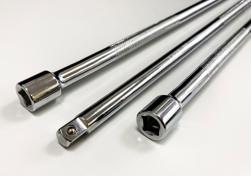 EXTENSION BAR SET 3/8 DRIVE 3pc 375mm 450mm 600mm 40CR STEEL - TOOLZONE KDPSS022