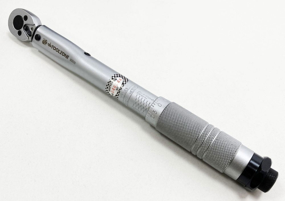 TORQUE WRENCH 3/8 DRIVE 5-25nm CALIBRATION CERTIFICATE LOCKING NUT - TOOLZONE KDPSS030