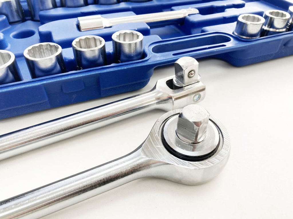 SOCKET SET 3/4 DRIVE 21 PIECES 19-50mm IN BLOW MOLD CASE - TOOLZONE KDPSS116