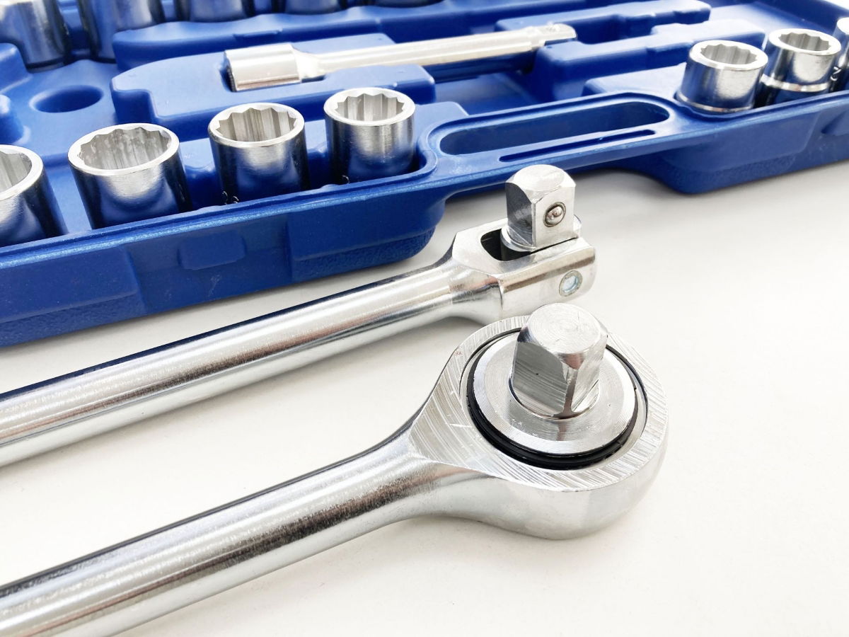 SOCKET SET 3/4 DRIVE 21 PIECES 19-50mm IN BLOW MOLD CASE - TOOLZONE KDPSS116