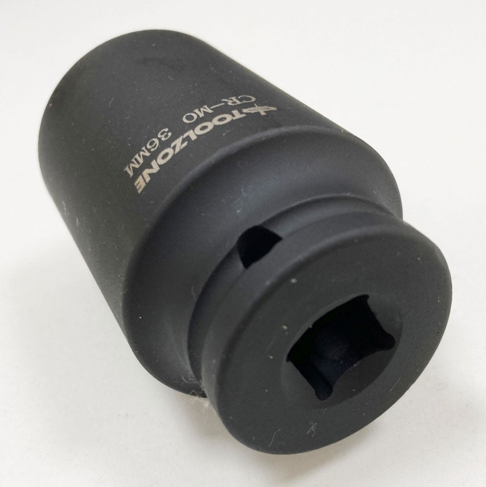 IMPACT SOCKET 1/2 DRIVE DEEP 36mm CRMO - TOOLZONE KDPSS134