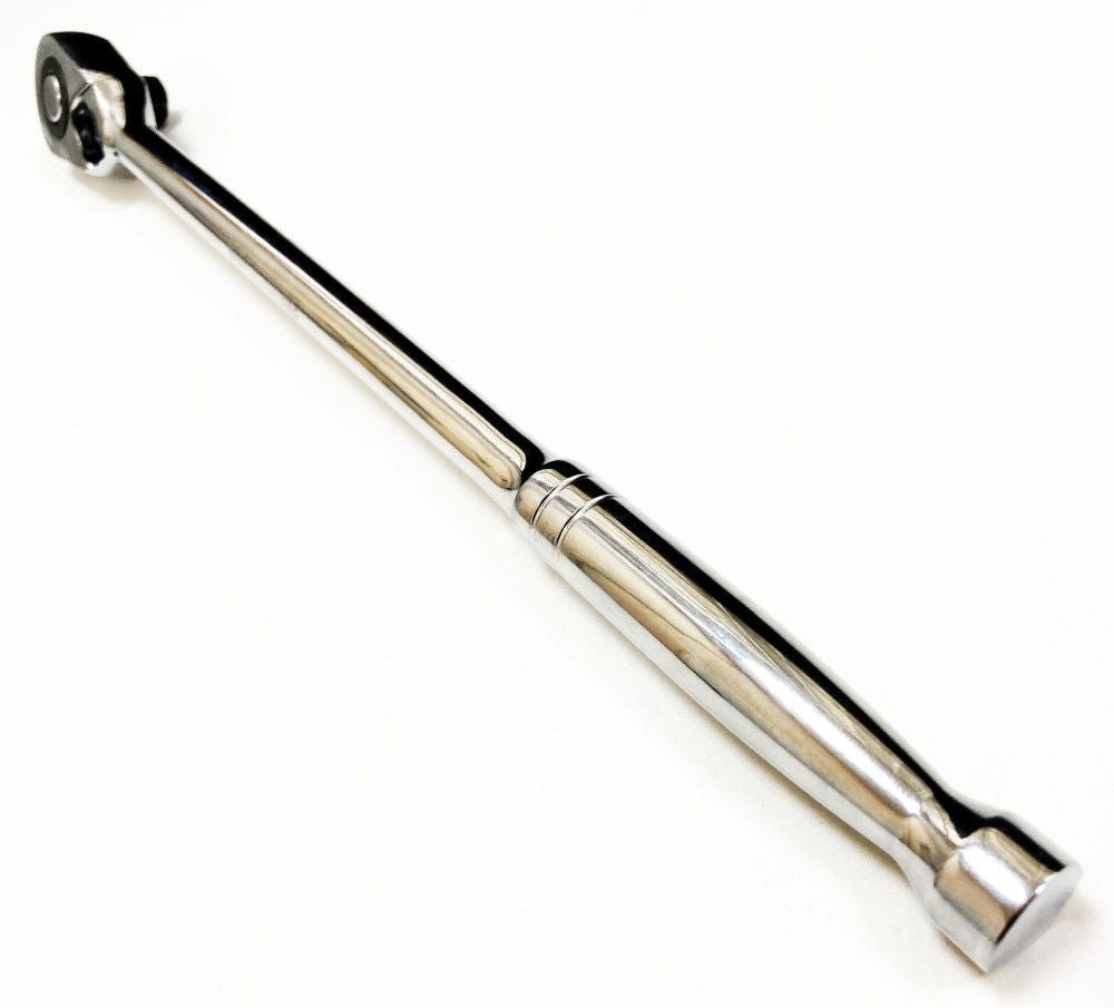 RATCHET HANDLE EXTRA LONG 1/2 DRIVE 375mm POLISHED CRV - TOOLZONE KDPSS200