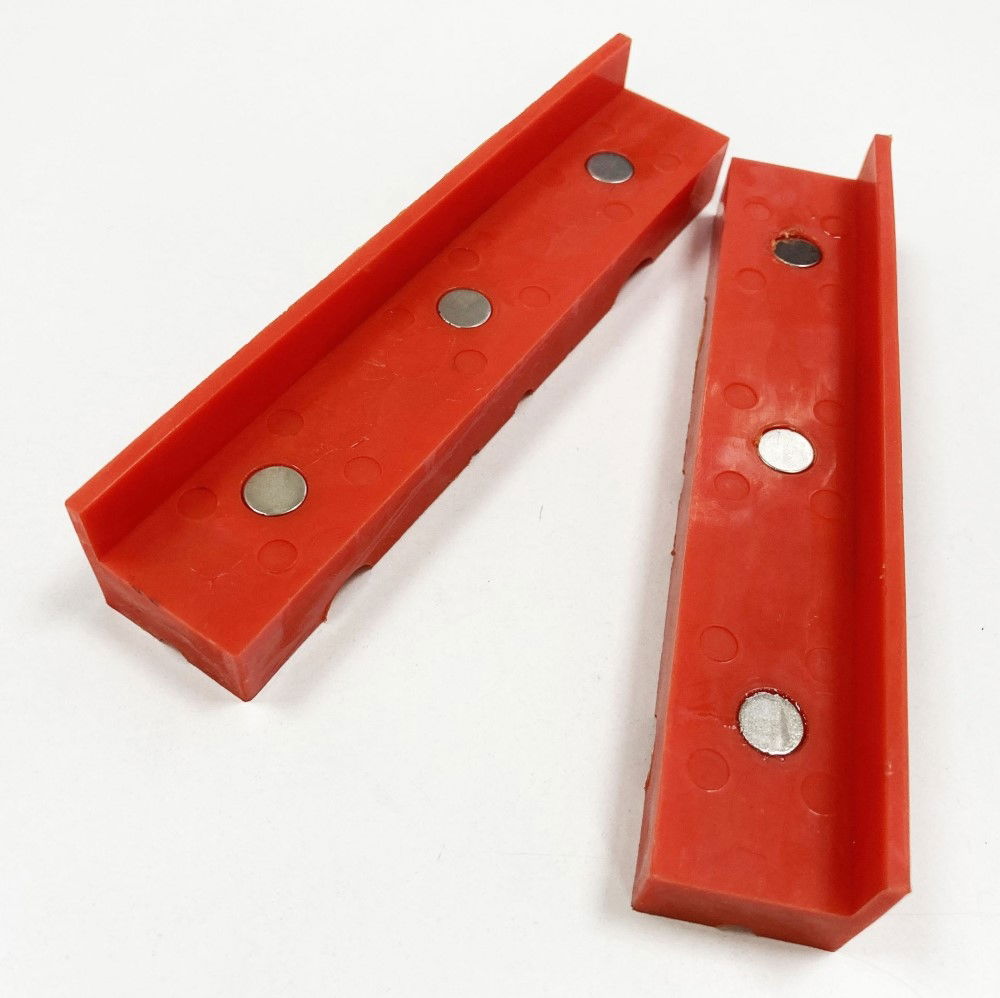 MAGNETIC SOFT VICE JAWS 6 TPU MULTI GROOVE NON-MARKING - TOOLZONE KDPVC048