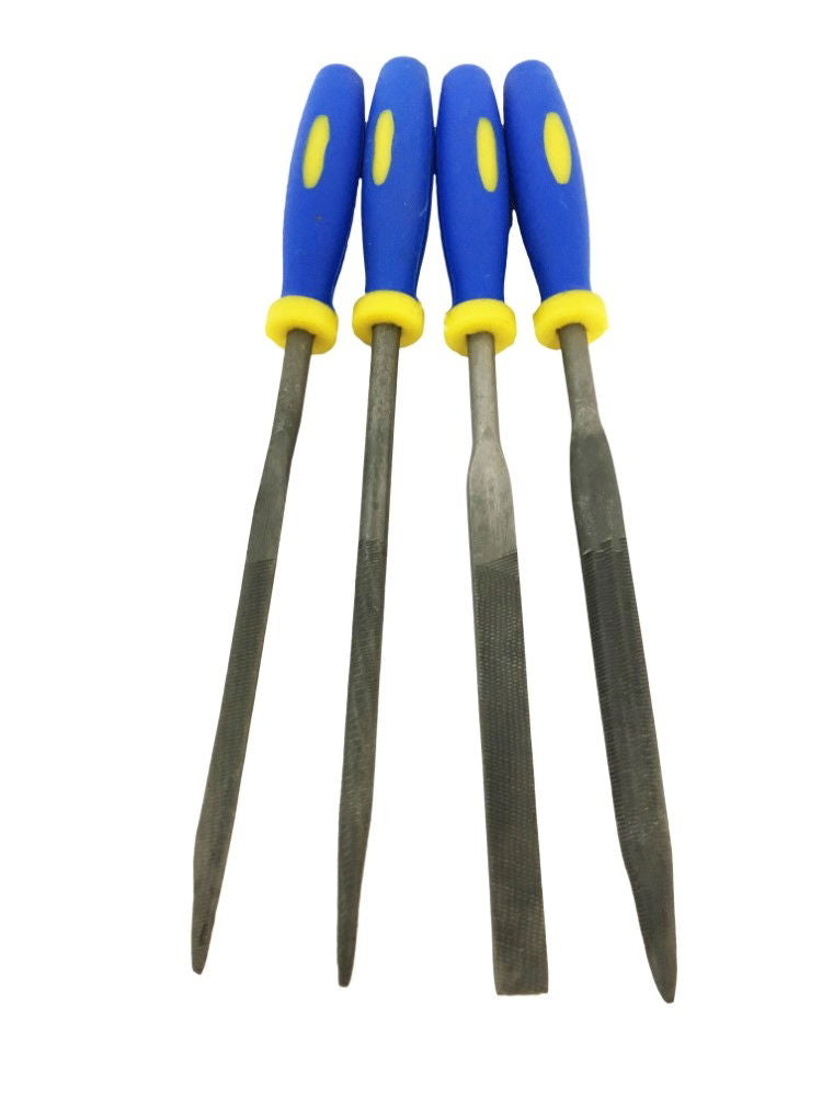 WARDING FILE SET 4PC 6 HIGH CARBON STEEL VARIOUS SHAPES WITH POUCH - TOOLZONE KDPWW086