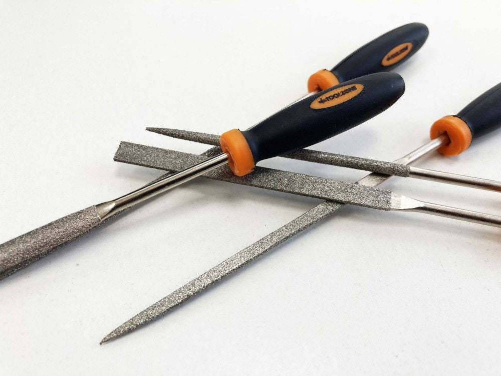 DIAMOND FILE SET 5PC 85mm BLADE VARIOUS SHAPES - TOOLZONE KDPWW096