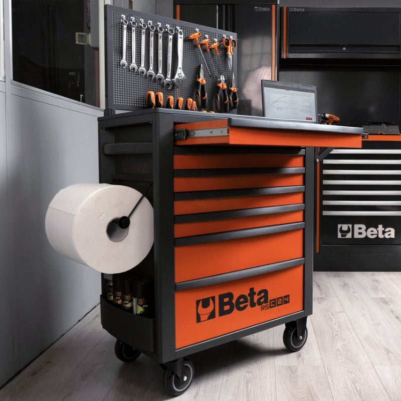 Mobile Roller Cab 7 Drawers Reinforced Worktop 800kg Capacity - Beta Tools RSC24/7-N