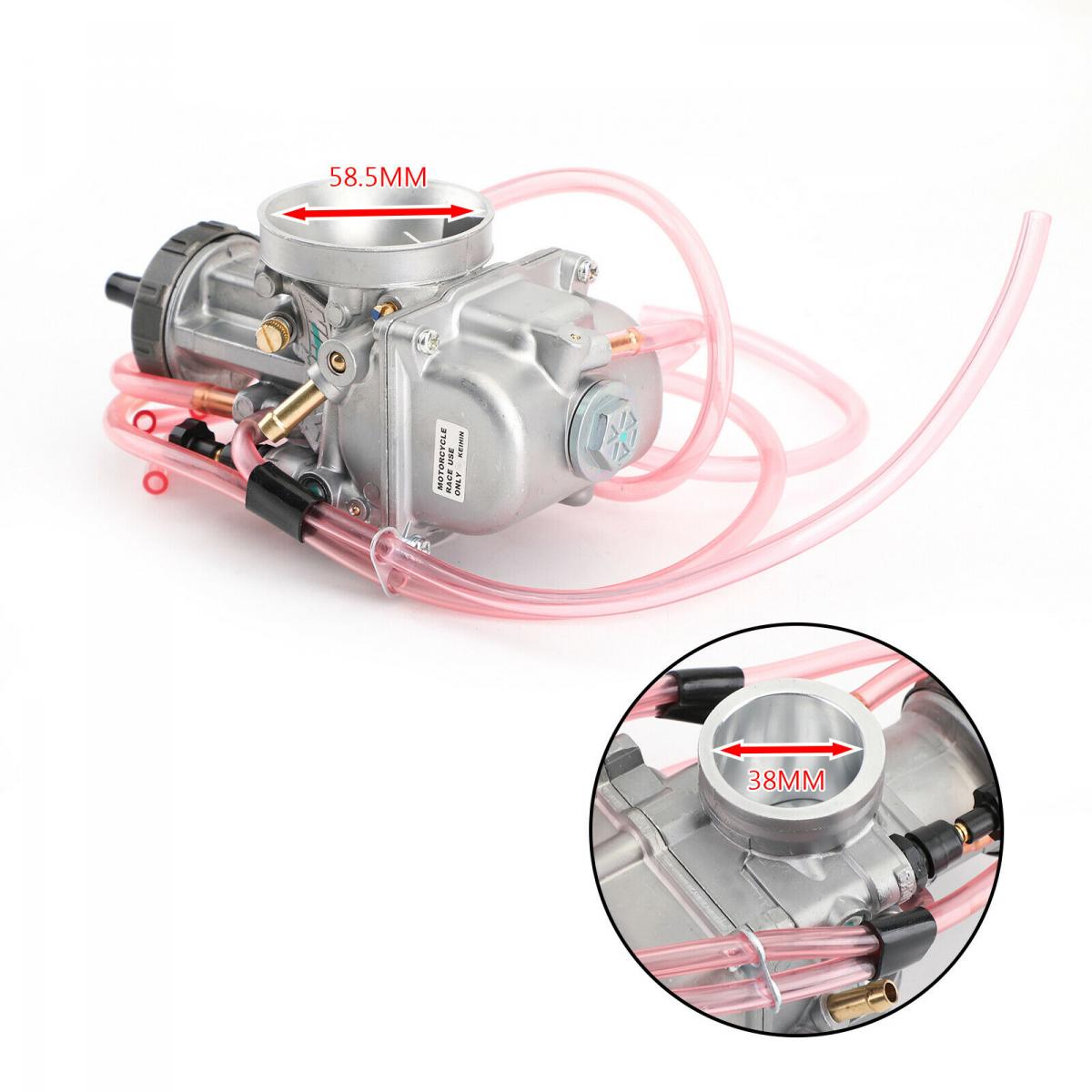 CARBURETOR 38mm BORE YZ KX RM CR A2 KTM, Honda TRX250R, CR250R, ATC250R Yamaha YFZ350, YZ250 KTM 250SX, 250EXC 125/250/380/500, Suzuki, Kawasaki, 2 strokes