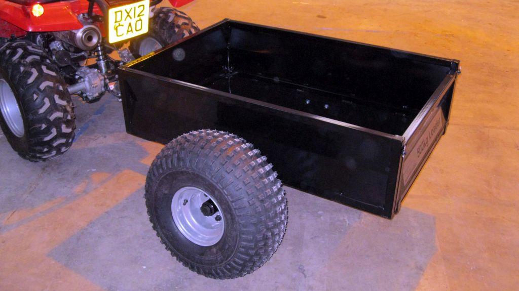 ATV BOX TRAILER 600KG 2Wheel, QUAD BIKE TRAILER / BLACK, EXTRA CARRIAGE CHARGE!!
