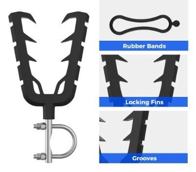 SINGLE GUN RACK (PAIR) ATV UTV UNIVERSAL, GUN / BOW HOLDER UNIVERSAL