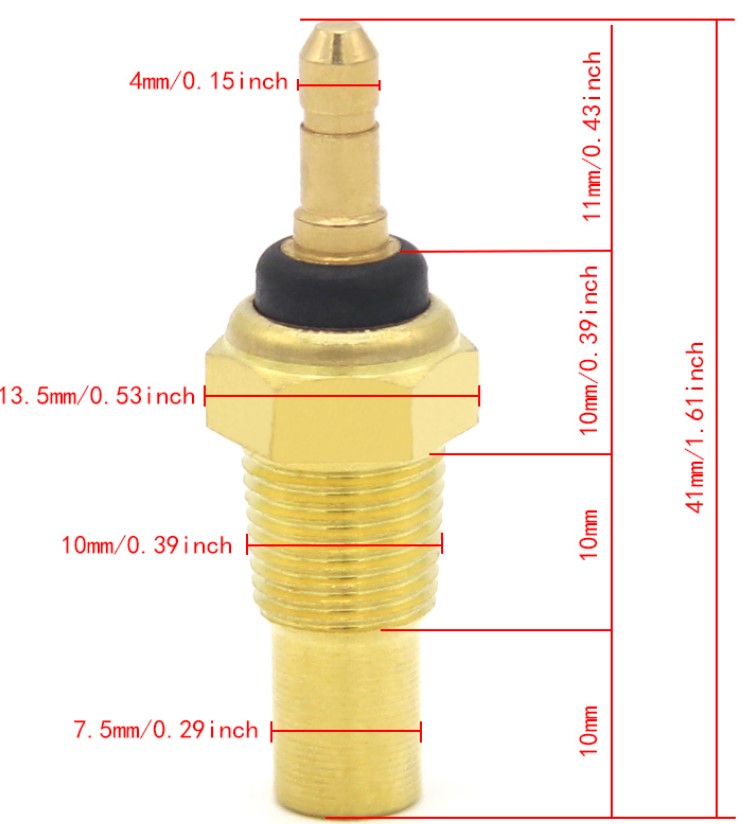 RADIATOR WATER TEMPERATURE SENSOR M12 82-07 HONDA ROAD VF/VFR/VT/VTR/CB/CBF/CBR 500-1100 37750-PC1-004
