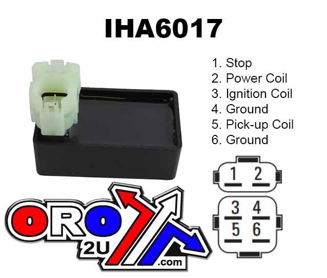 CDI BOX HONDA XR200 86-02, IHA6017, 30410-KBB-901