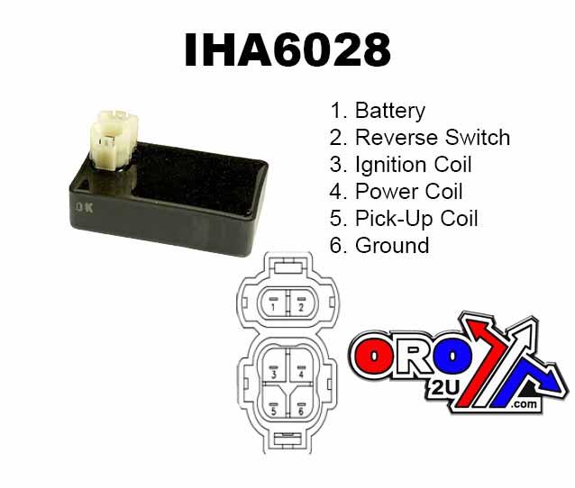 CDI BOX HONDA TRX400EX 99-06, 30410-HN1-003, IHA6028, AT-01002 160-02024