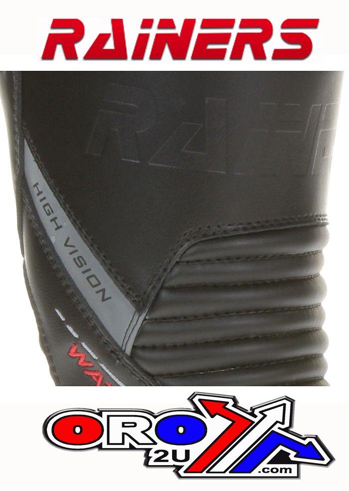 BOOTS BLACK 974 US 10 RAINERS, WATERPROOF ROAD / STREET, 974EBD44