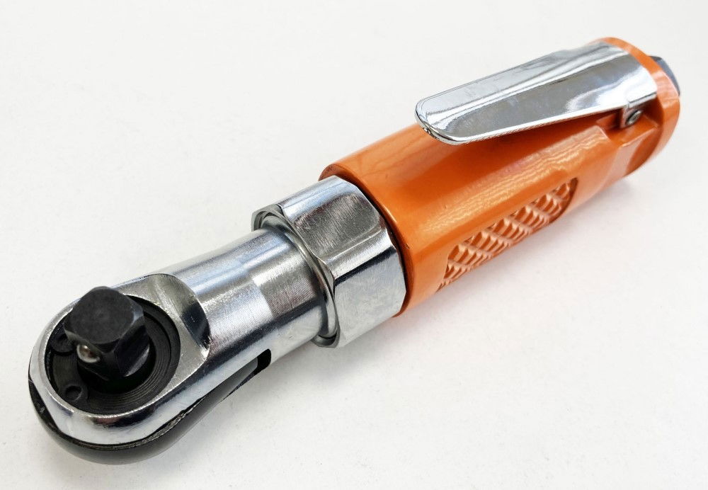 AIR RATCHET STUBBY 3/8 DRIVE ORANGE - TOOLZONE KDPAT002